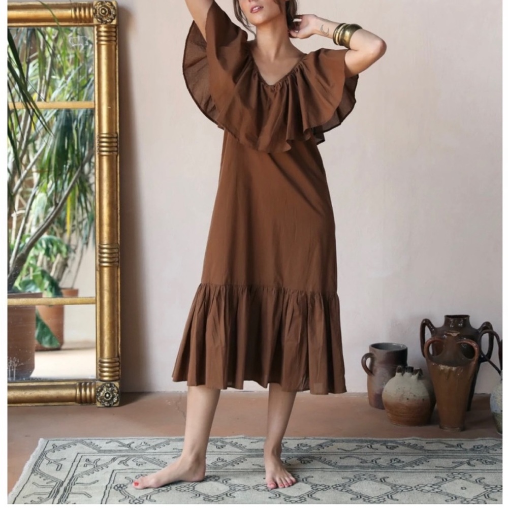 MILLE Juliet Dress in Camel